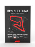 3D POSTER CIRCUITO RED BULL RING (AUSTRIA) , FORMULA 1 RACER