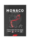 3D POSTER CIRCUITO MONACO , FORMULA 1 RACER